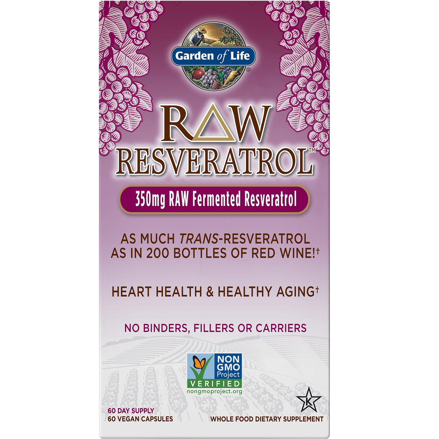 Raw Vegetarian Resveratrol - 60 Capsules 1 Raw Vegetarian Resveratrol - 60 Capsules
