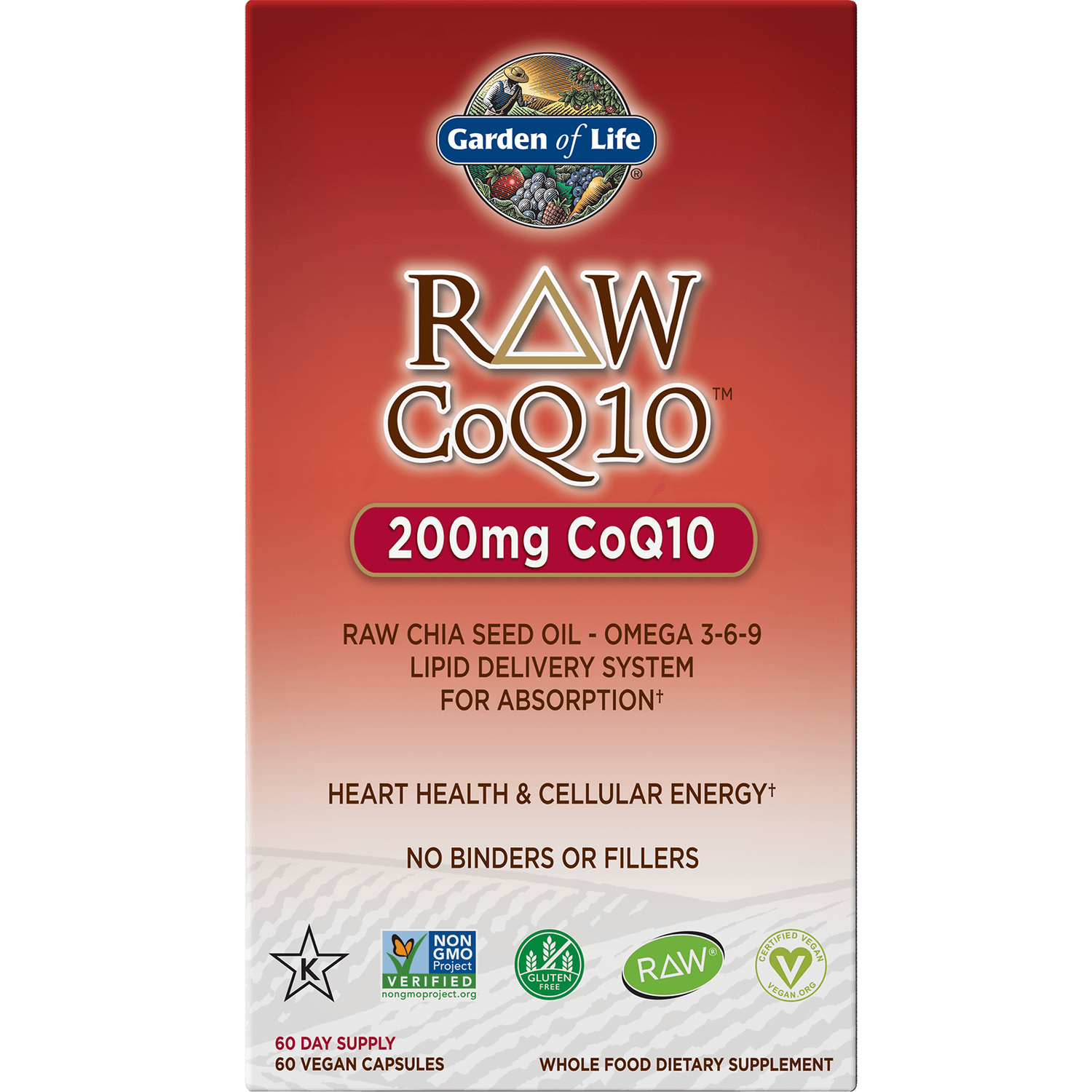 Raw Vegan CoQ10 - 60 Capsules 1 Raw Vegan CoQ10 - 60 Capsules