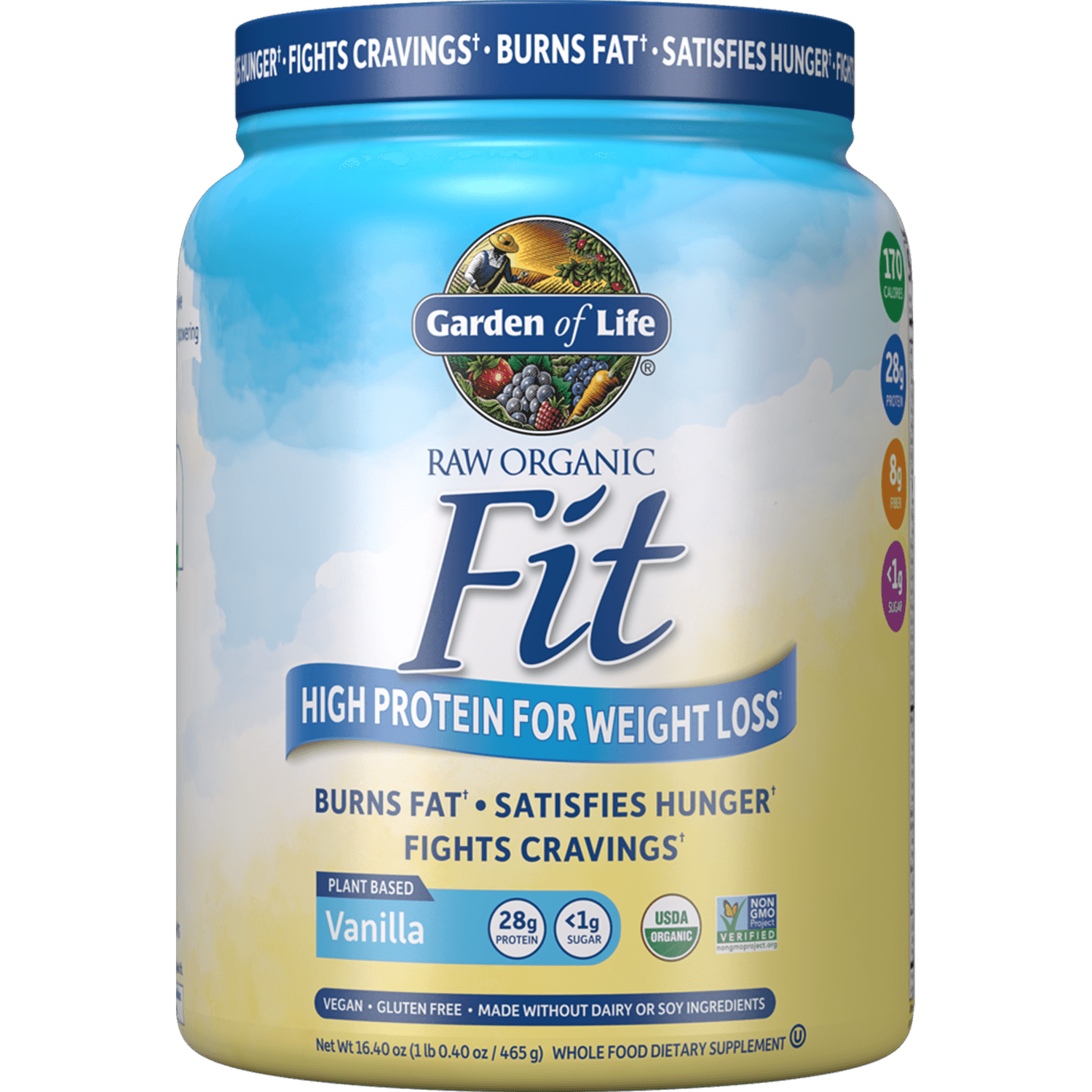 Raw Organic Fit - Vanilla - 465g 1 Raw Organic Fit - Vanilla - 465g