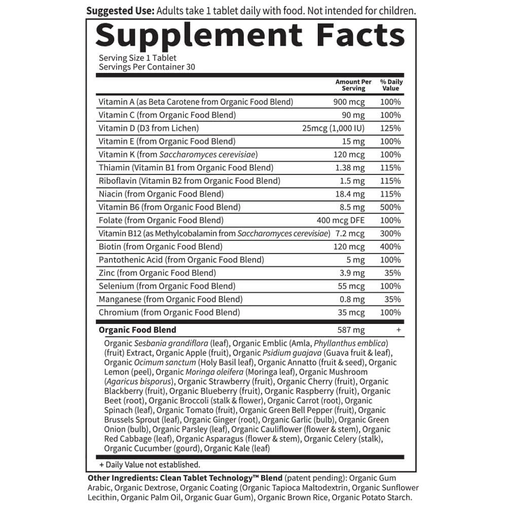 Mykind Organics Men's Once Daily - 30 Tablets 3 Mykind Organics Men's Once Daily - 30 Tablets - Image 3