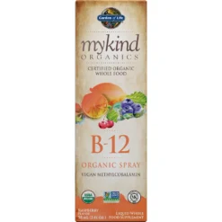 Mykind Organics Vitamin B12 Spray - Raspberry - 58ml