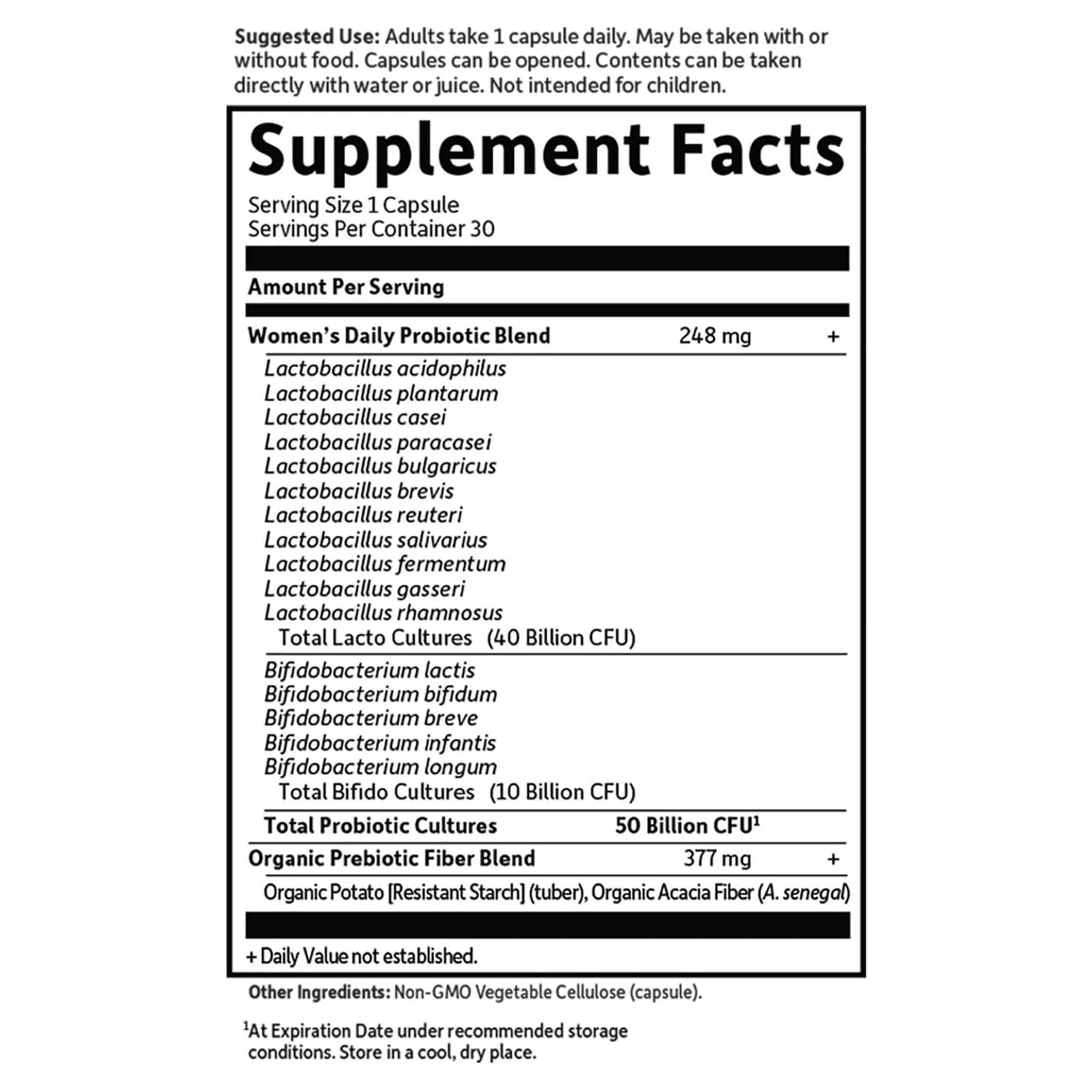Microbiomes Once Daily Women's - 30 Capsules 3 Microbiomes Once Daily Women's - 30 Capsules - Image 3