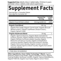 Mykind Organics Vegan D3 - Raspberry Lemon - 30 Chewables -Garden Of Life Shop 12323328 1834958841680451