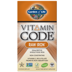 Vitamin Code Raw Iron - 30 Capsules