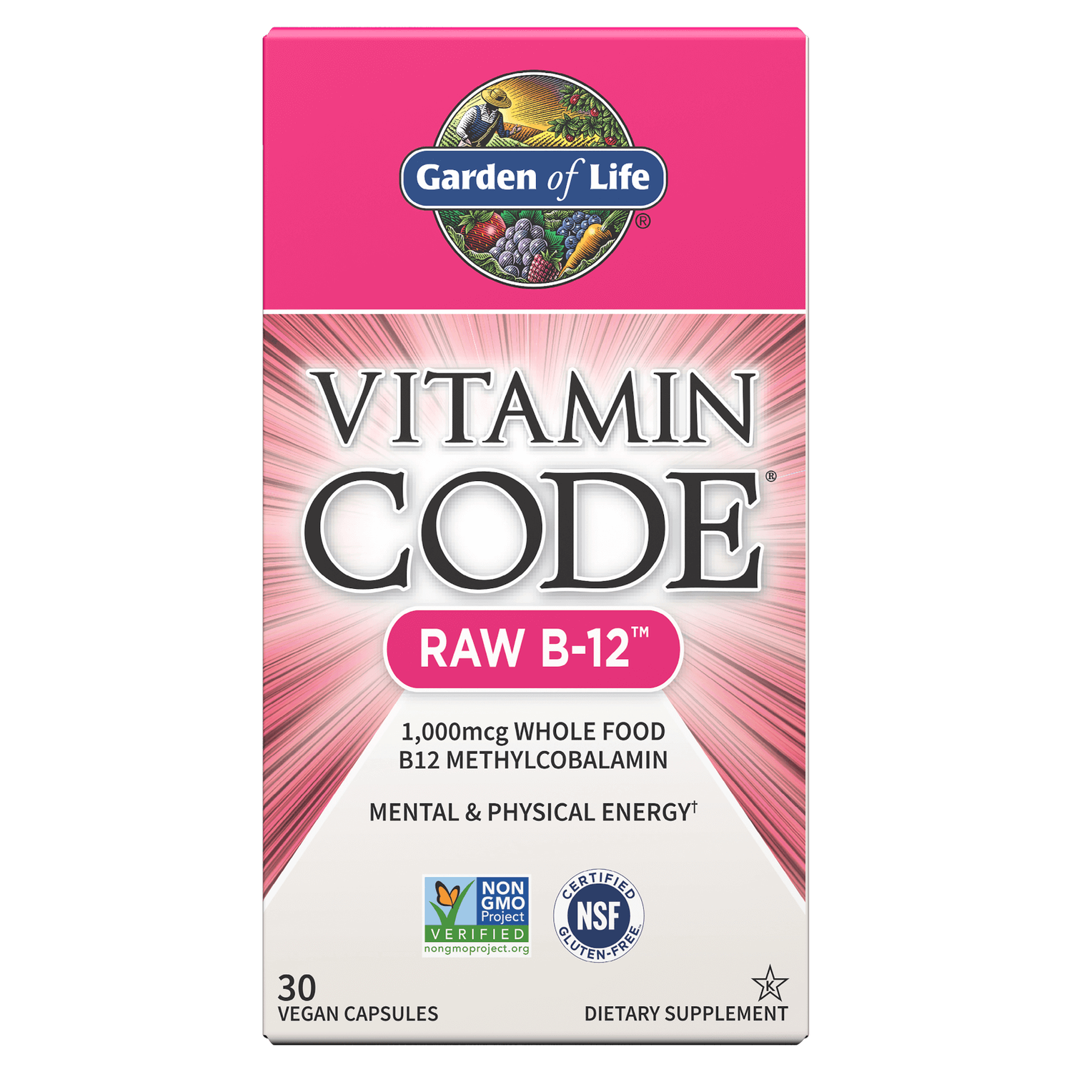 Vitamin Code Raw B-12 - 30 Capsules 1 Vitamin Code Raw B-12 - 30 Capsules