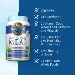 Raw Organic All-In-One Shake - Vanilla - 1050g -Garden Of Life Shop 12507173 8584882119624285