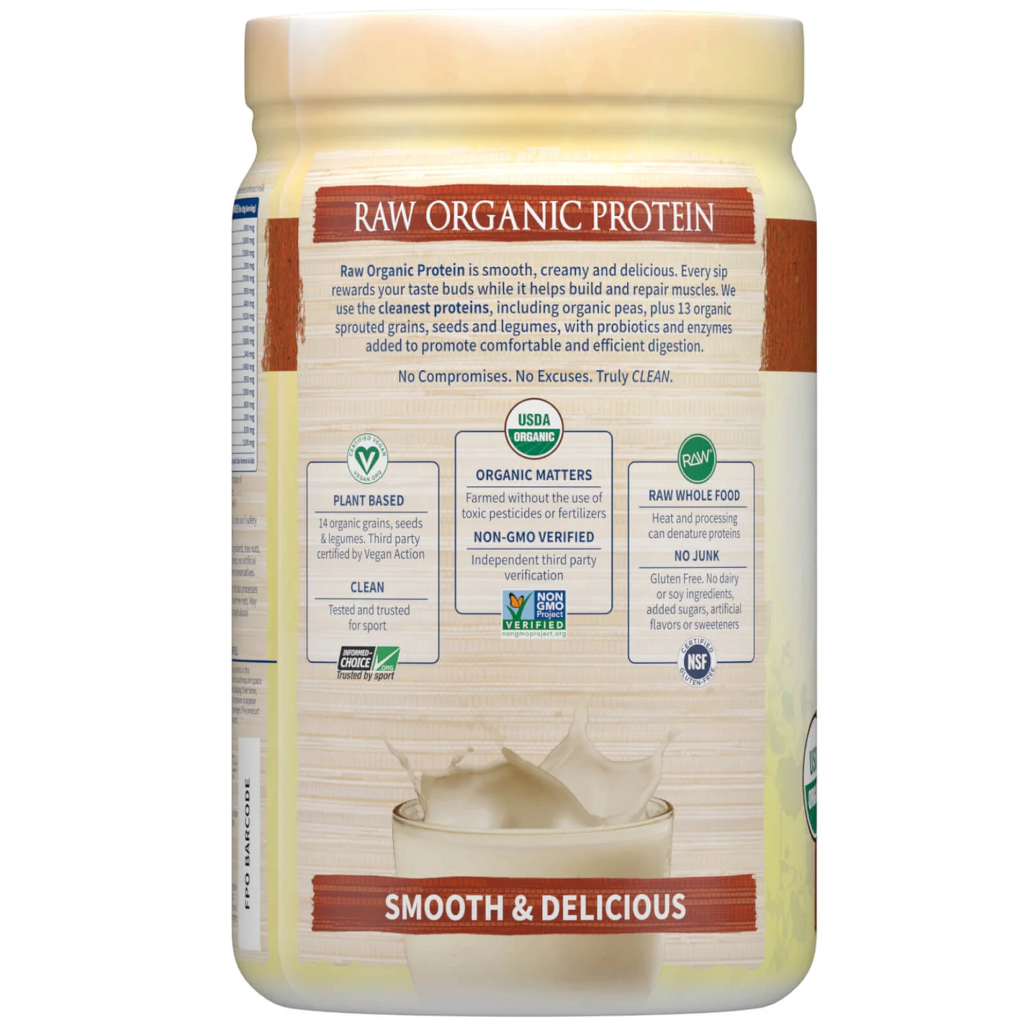 Raw Organic Protein - Vanilla Chai - 580g 3 Raw Organic Protein - Vanilla Chai - 580g - Image 3