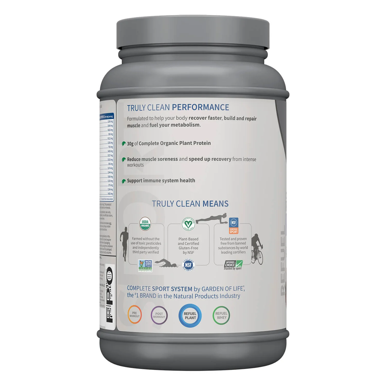 Sport Organic Plant-Based Protein - Chocolate - 840g 2 Sport Organic Plant-Based Protein - Chocolate - 840g - Image 2