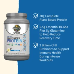 Sport Organic Plant-Based Protein - Vanilla - 806g -Garden Of Life Shop 12507184 1524880881291344