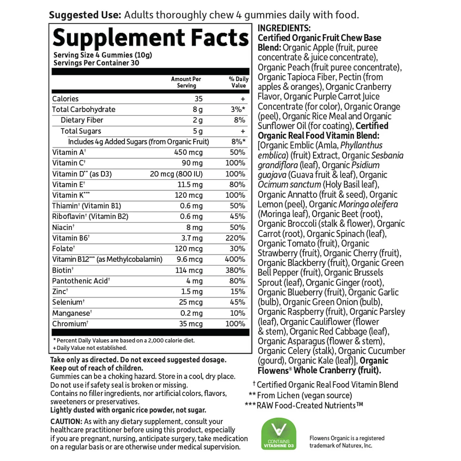 Mykind Organics Men's Multi 40+ Gummies - Berry - 120 Gummies 2 Mykind Organics Men's Multi 40+ Gummies - Berry - 120 Gummies - Image 2