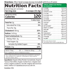 Organic Grass Fed Whey - Vanilla - 379g -Garden Of Life Shop 12507201 1694928341011912