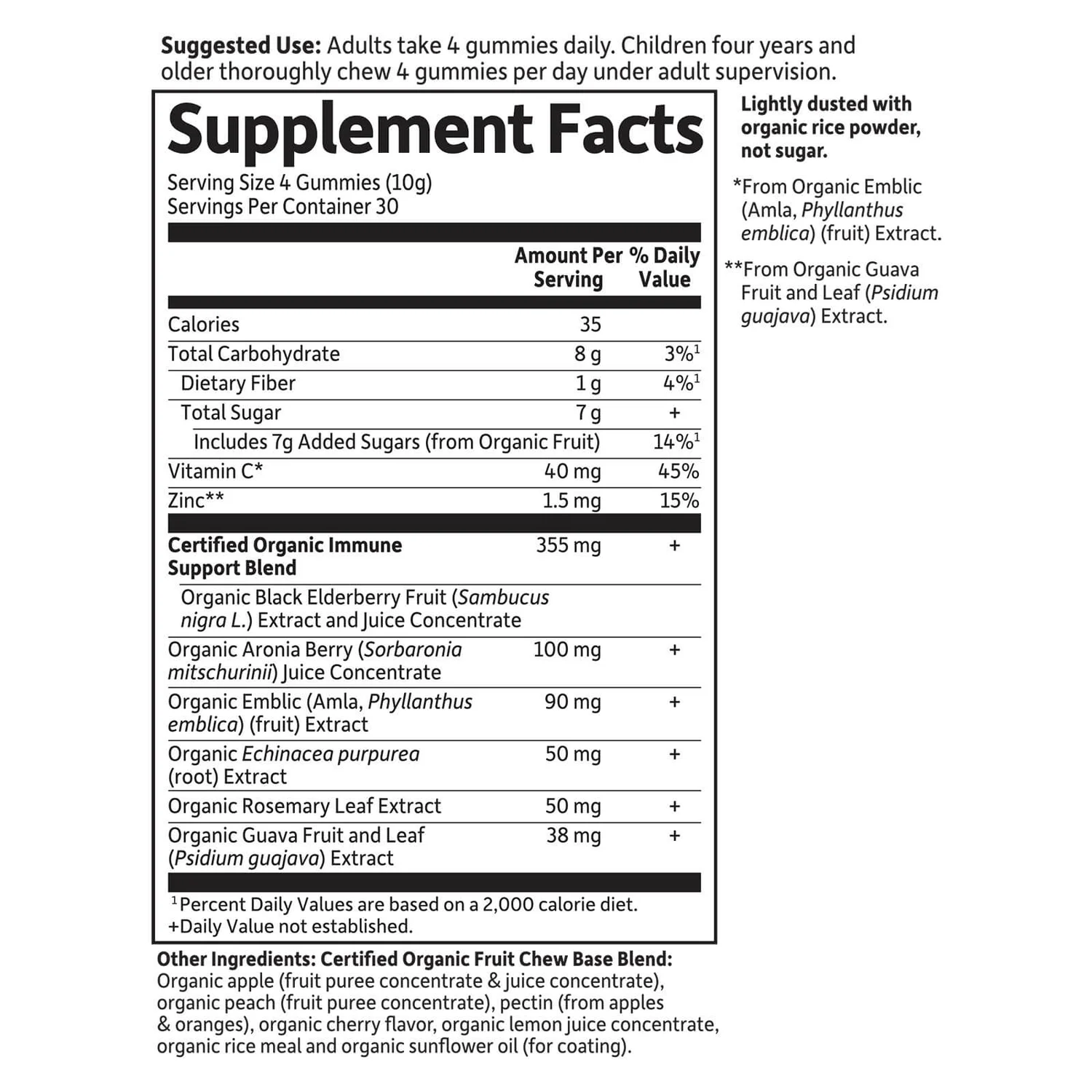 Mykind Organics Herbal Elderberry - 120 Gummies 2 Mykind Organics Herbal Elderberry - 120 Gummies - Image 2