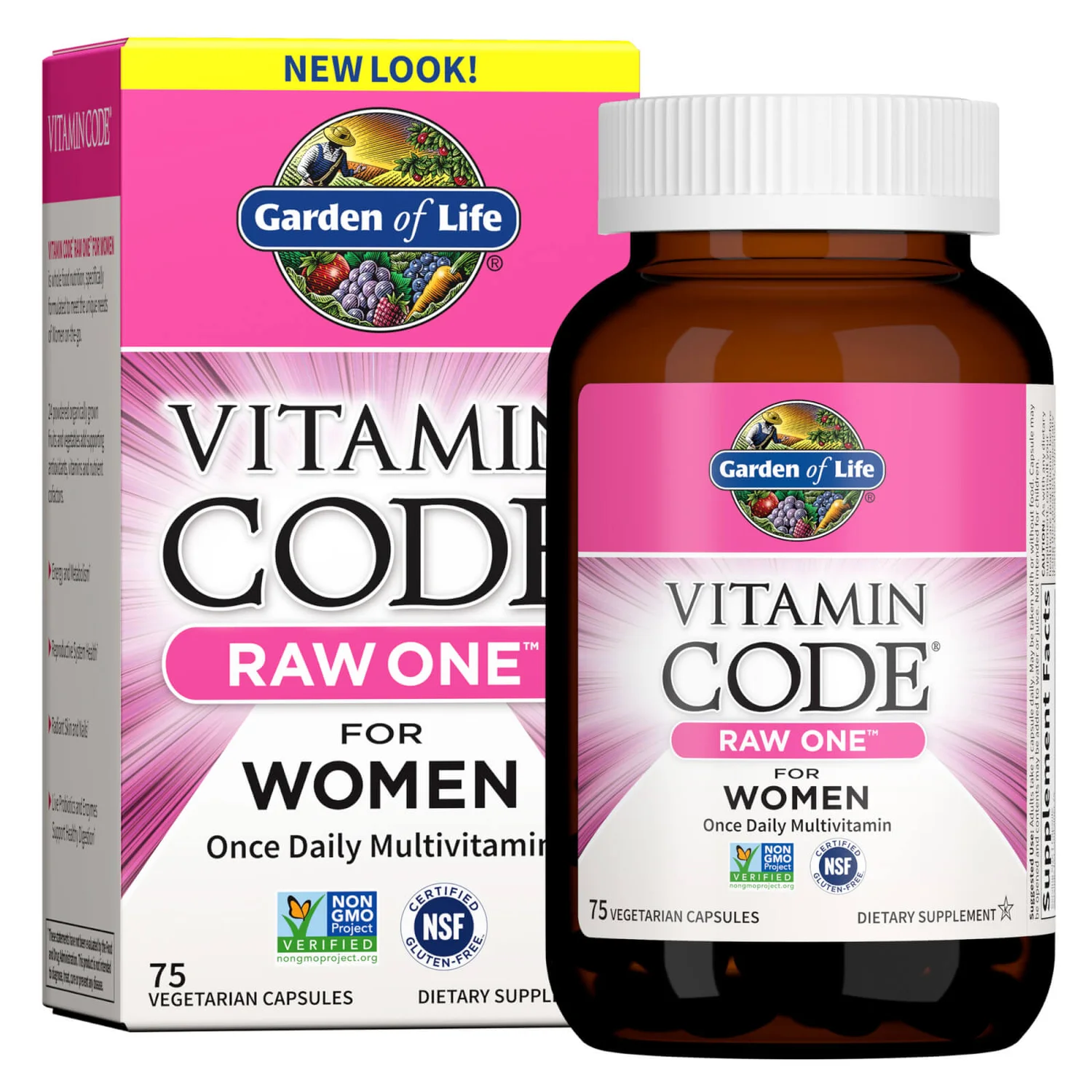 Vitamin Code Raw One For Women - 75 Capsules 2 Vitamin Code Raw One For Women - 75 Capsules - Image 2