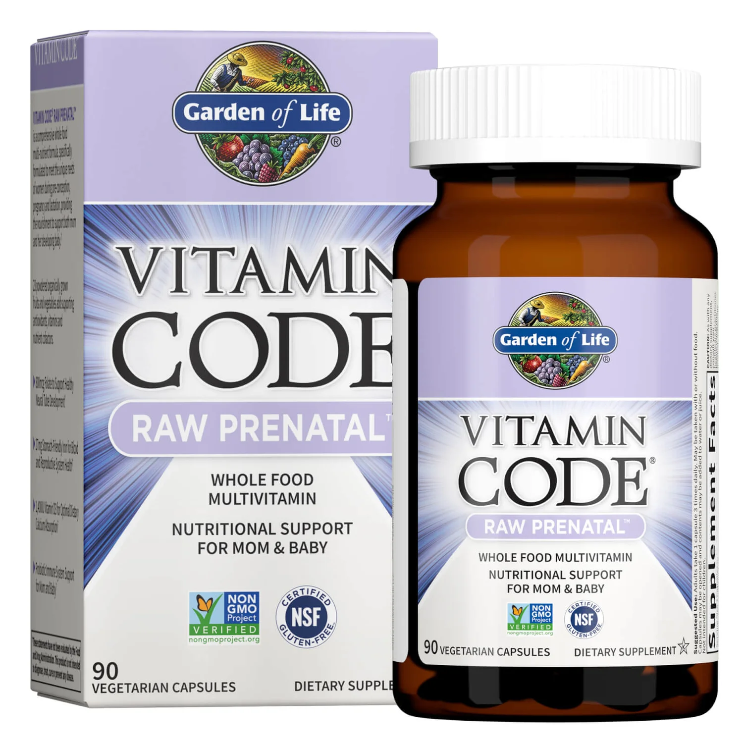 Vitamin Code Raw Prenatal - 90 Capsules 2 Vitamin Code Raw Prenatal - 90 Capsules - Image 2