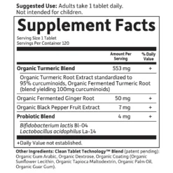 Mykind Organics Herbal Turmeric - Extra Strength - 120 Tablets -Garden Of Life Shop 12507230 1574757196694938