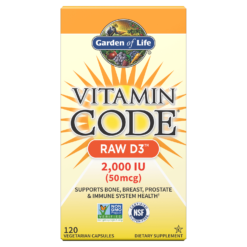 Vitamin Code Raw D3 2000 IU - 120 Capsules