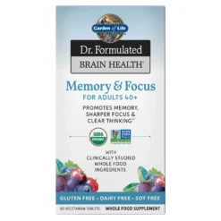 Brain Health Organic Memory - Adults 40+ - 60 Tablets