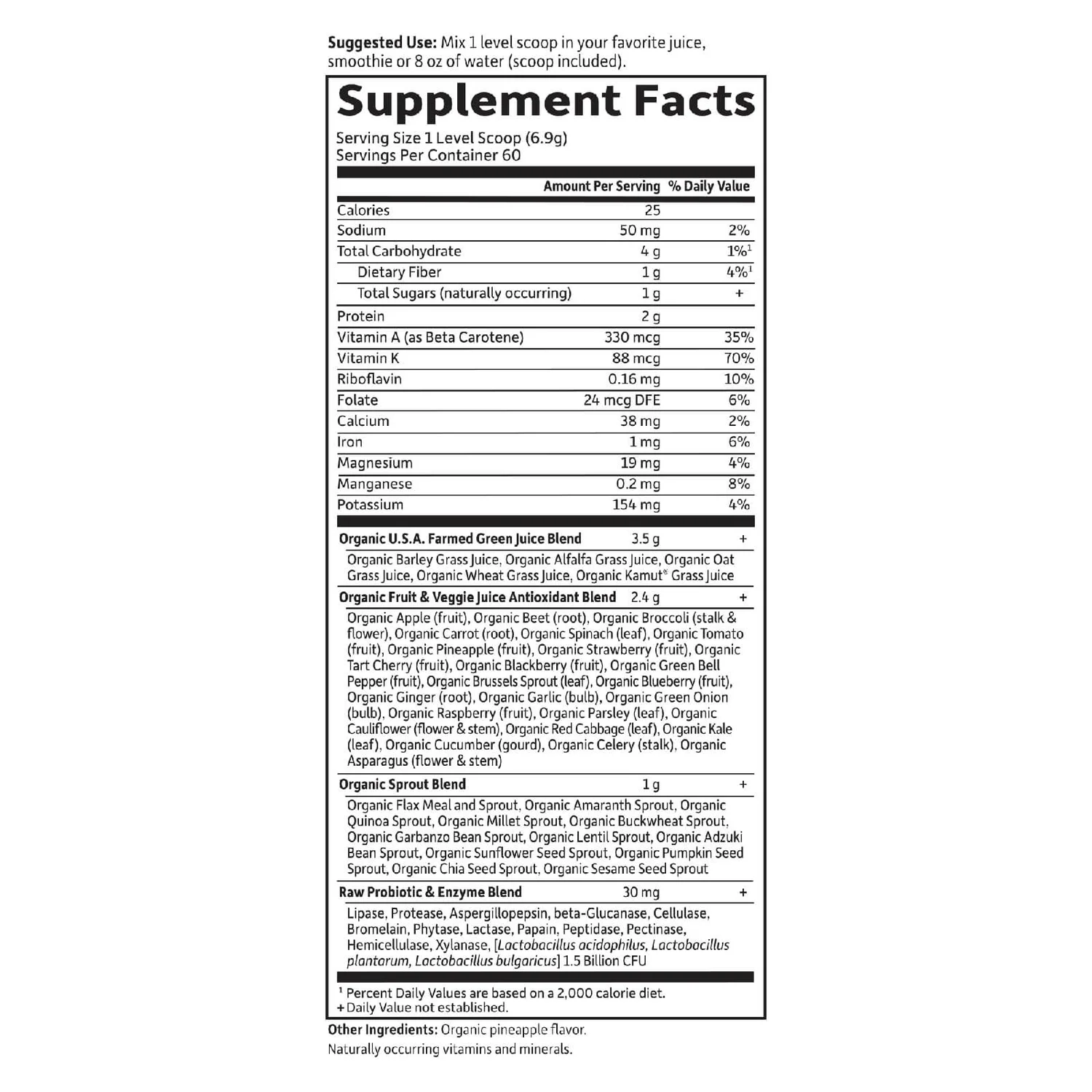 Raw Organic Perfect Food Green Superfood - Original - 414g 4 Raw Organic Perfect Food Green Superfood - Original - 414g - Image 4