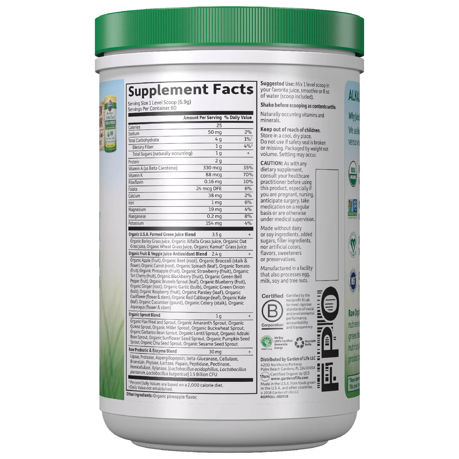 Raw Organic Perfect Food Green Superfood - Original - 414g 3 Raw Organic Perfect Food Green Superfood - Original - 414g - Image 3