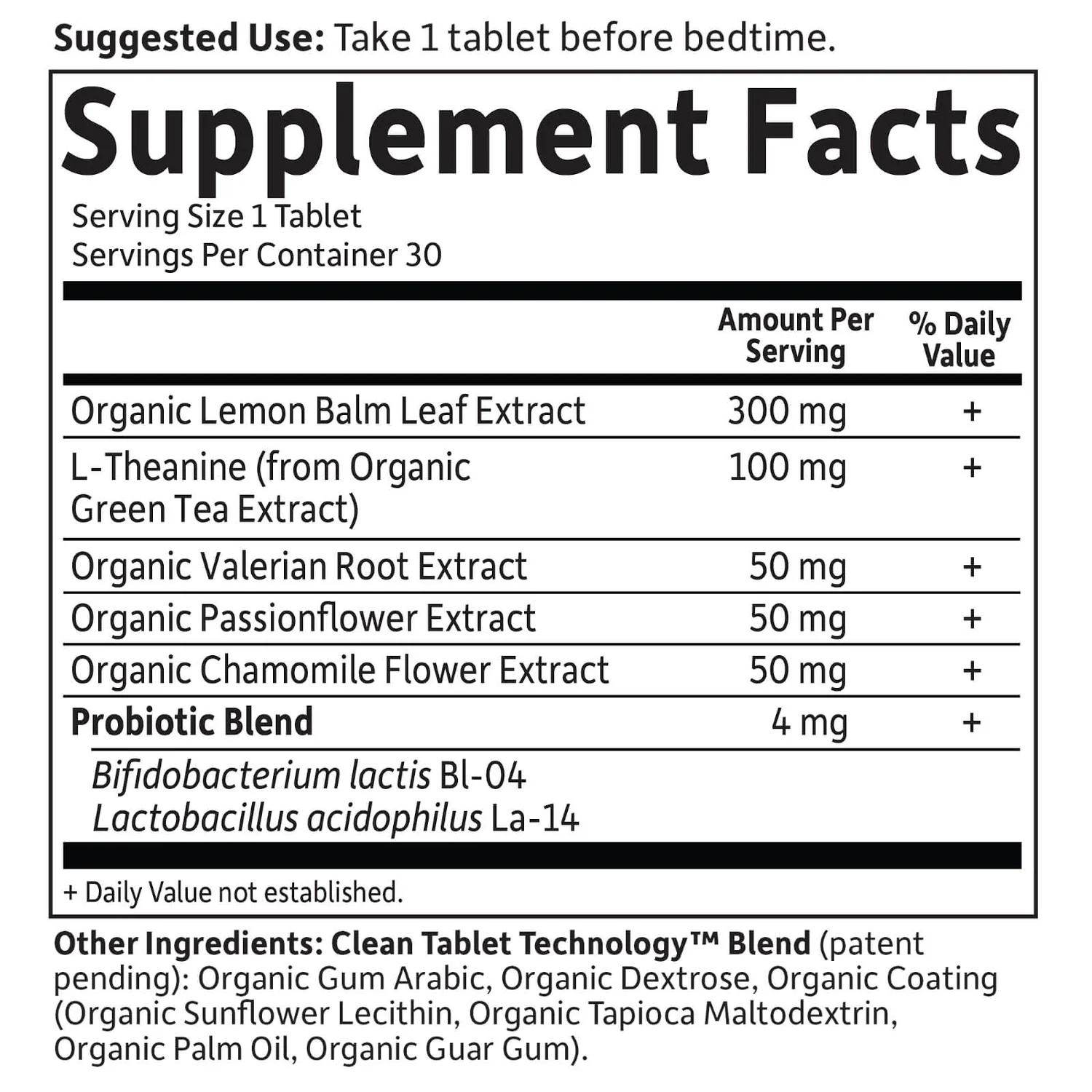 Mykind Organics Herbal Night Tablets - 30 Tablets 2 Mykind Organics Herbal Night Tablets - 30 Tablets - Image 2