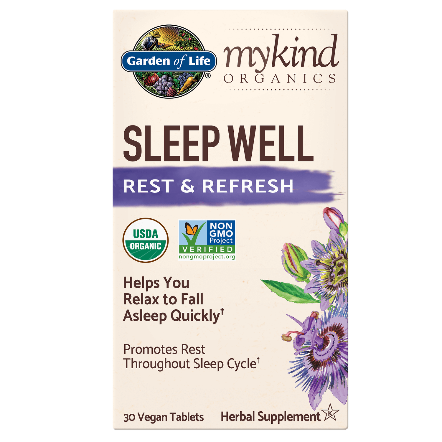 Mykind Organics Herbal Night Tablets - 30 Tablets 1 Mykind Organics Herbal Night Tablets - 30 Tablets