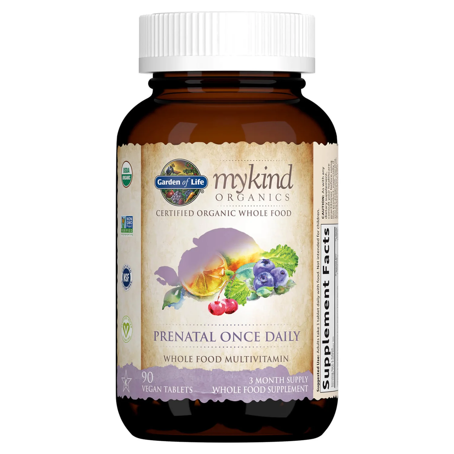 Mykind Organics Prenatal Once Daily - 90 Tablets 2 Mykind Organics Prenatal Once Daily - 90 Tablets - Image 2