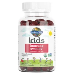 Kids Vitamins C, D & Zinc Gummies - Cherry - 60 Gummies