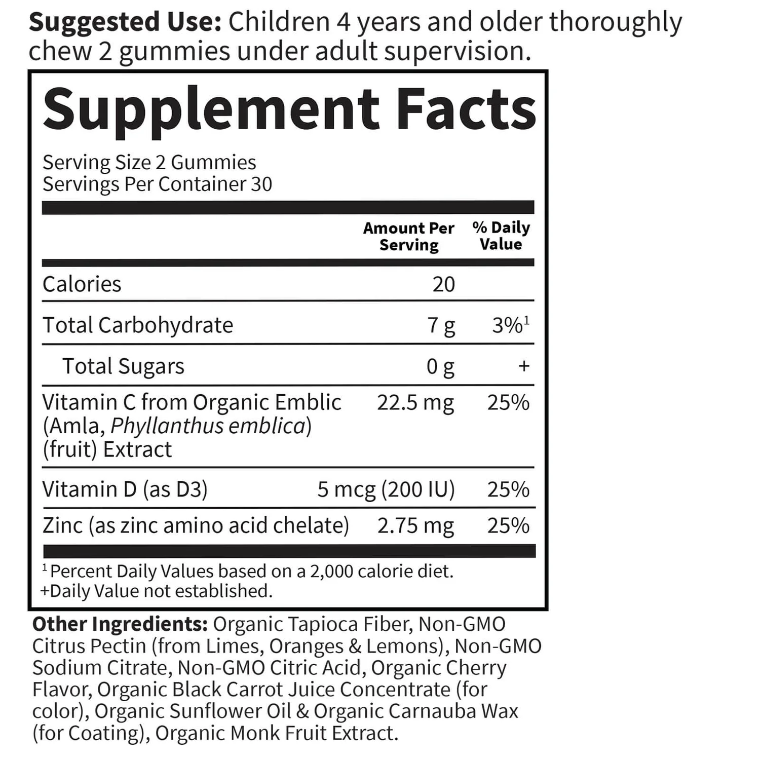 Kids Vitamins C, D & Zinc Gummies - Cherry - 60 Gummies 2 Kids Vitamins C, D & Zinc Gummies - Cherry - 60 Gummies - Image 2