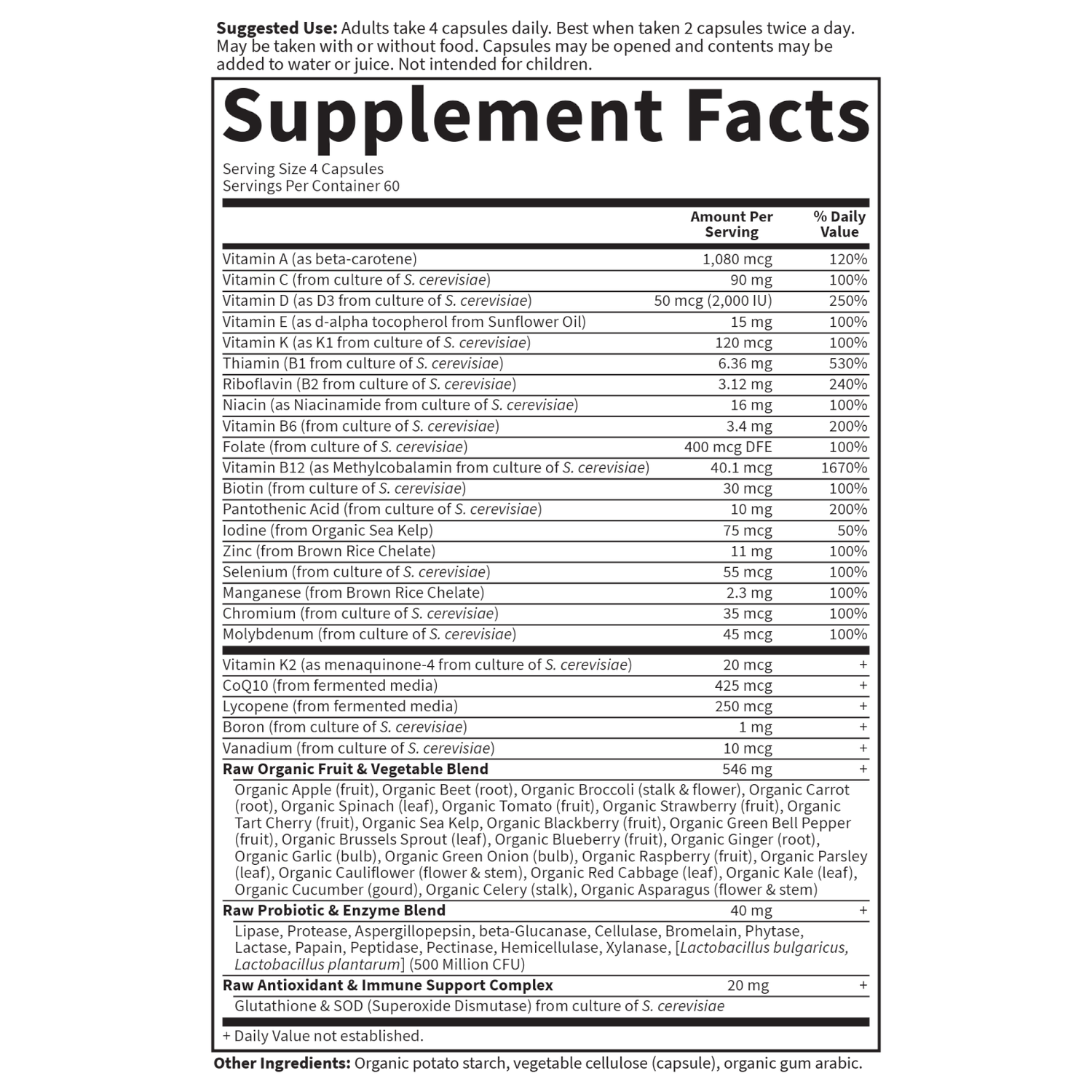 Vitamin Code 50 And Wiser Men 240 Capsules 3 Vitamin Code 50 And Wiser Men 240 Capsules - Image 3