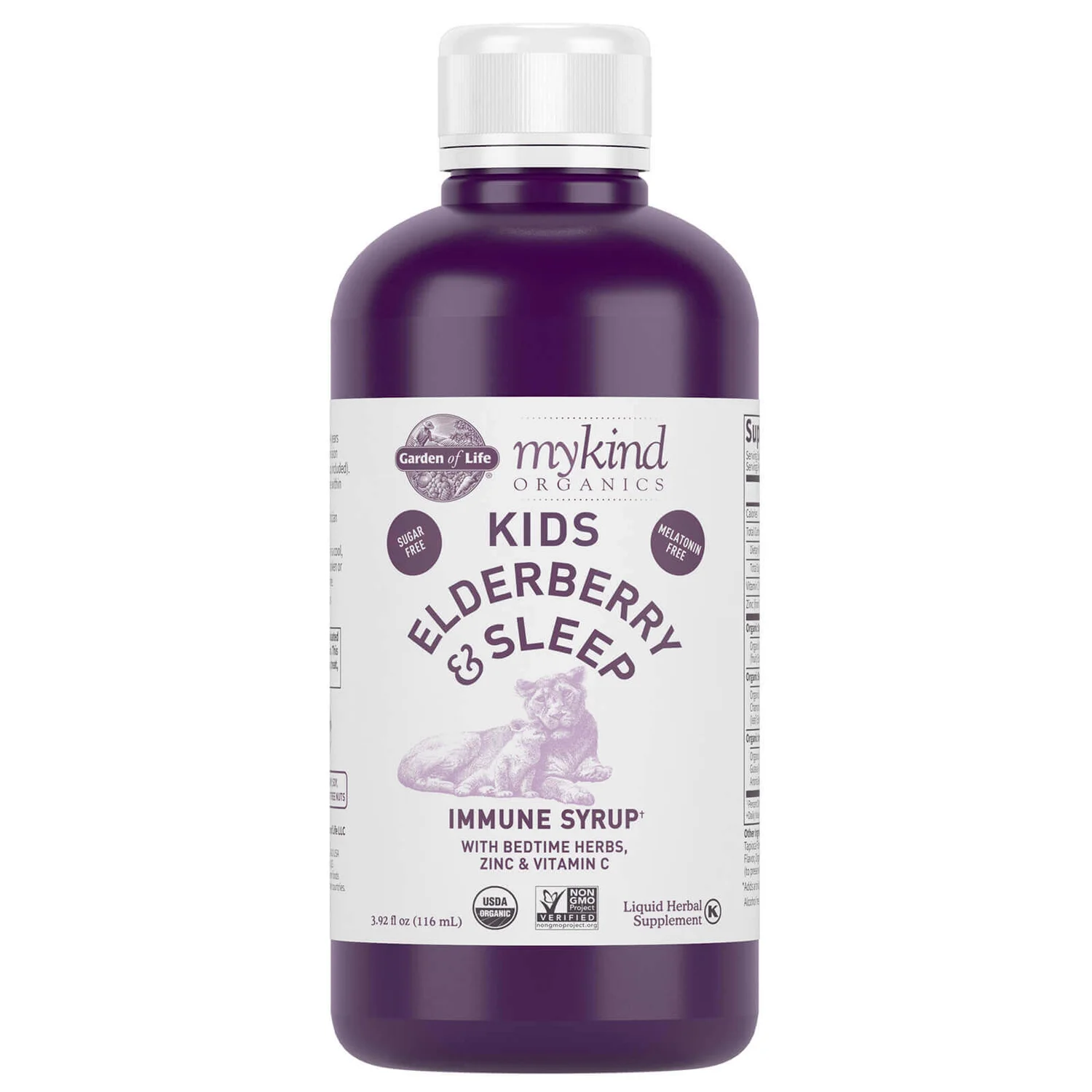 Mykind Organics Kids Elderberry & Sleep Immune Syrup 116ml 2 Mykind Organics Kids Elderberry & Sleep Immune Syrup 116ml - Image 2