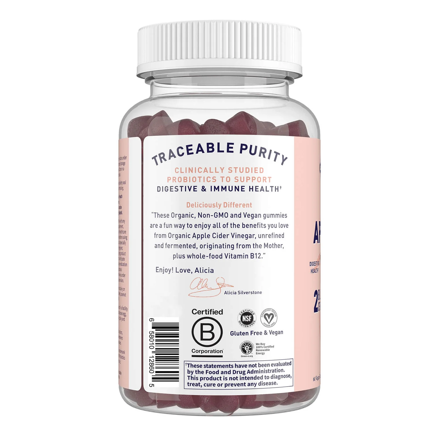 Mykind Organics Apple Cider Vinegar 2 Billions CFU Microbiomes - 60 Gummies 2 Mykind Organics Apple Cider Vinegar 2 Billions CFU Microbiomes - 60 Gummies - Image 2