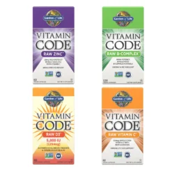 Vitamin Code X4 Bundle – Zinc, Vitamin B-Complex, Vitamin C & Vitamin D