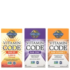 Vitamin Code X3 Bundle - Zinc, Vitamin C & Vitamin D