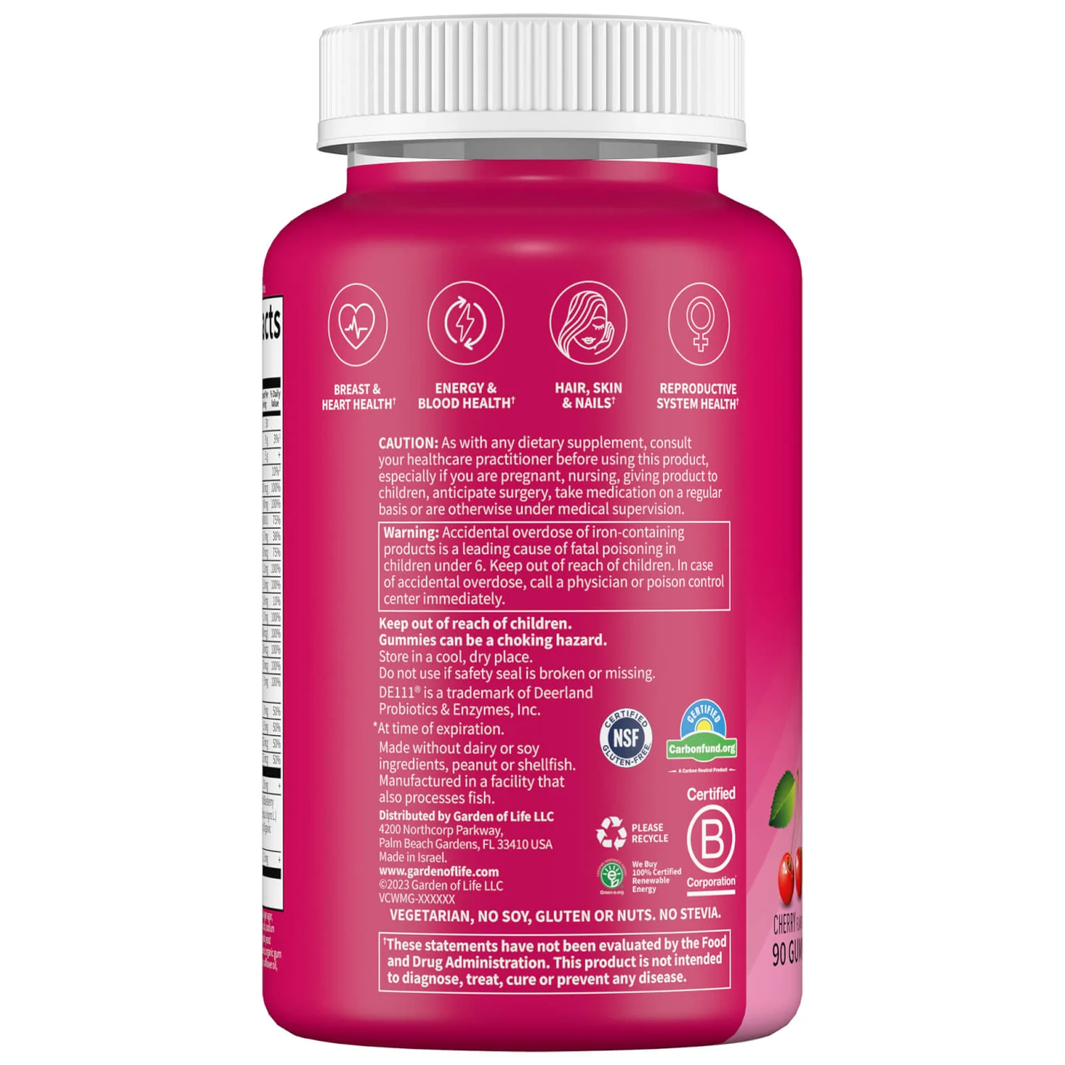 Vitamin Code Women's Multi With Iron Gummies - Cherry - 90 Gummies 2 Vitamin Code Women's Multi With Iron Gummies - Cherry - 90 Gummies - Image 2