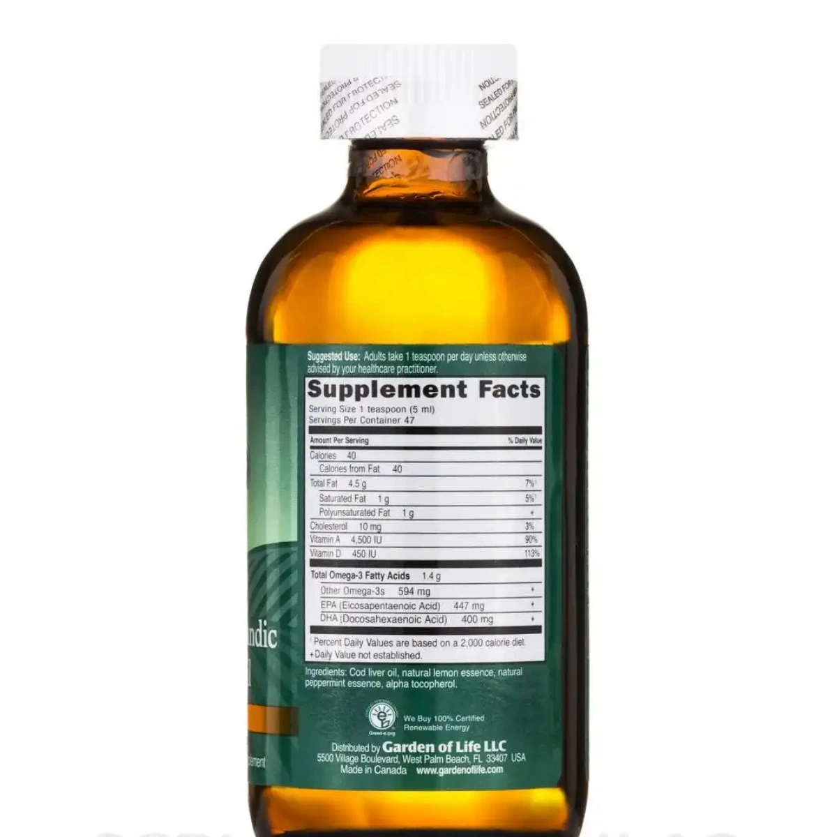 Garden Of Life Olde World Icelandic Cod Liver Oil - 8 Fl. Oz (236 Ml) 2 Garden Of Life Olde World Icelandic Cod Liver Oil - 8 Fl. Oz (236 Ml) - Image 2