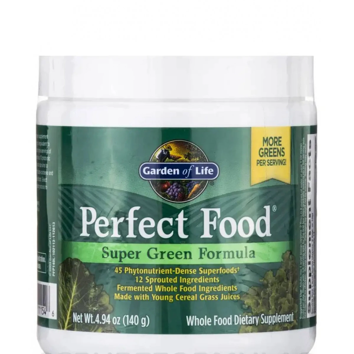 Garden Of Life Perfect Food - Super Green Formula - 4.94 Oz (140 Grams) 1 Garden Of Life Perfect Food - Super Green Formula - 4.94 Oz (140 Grams)