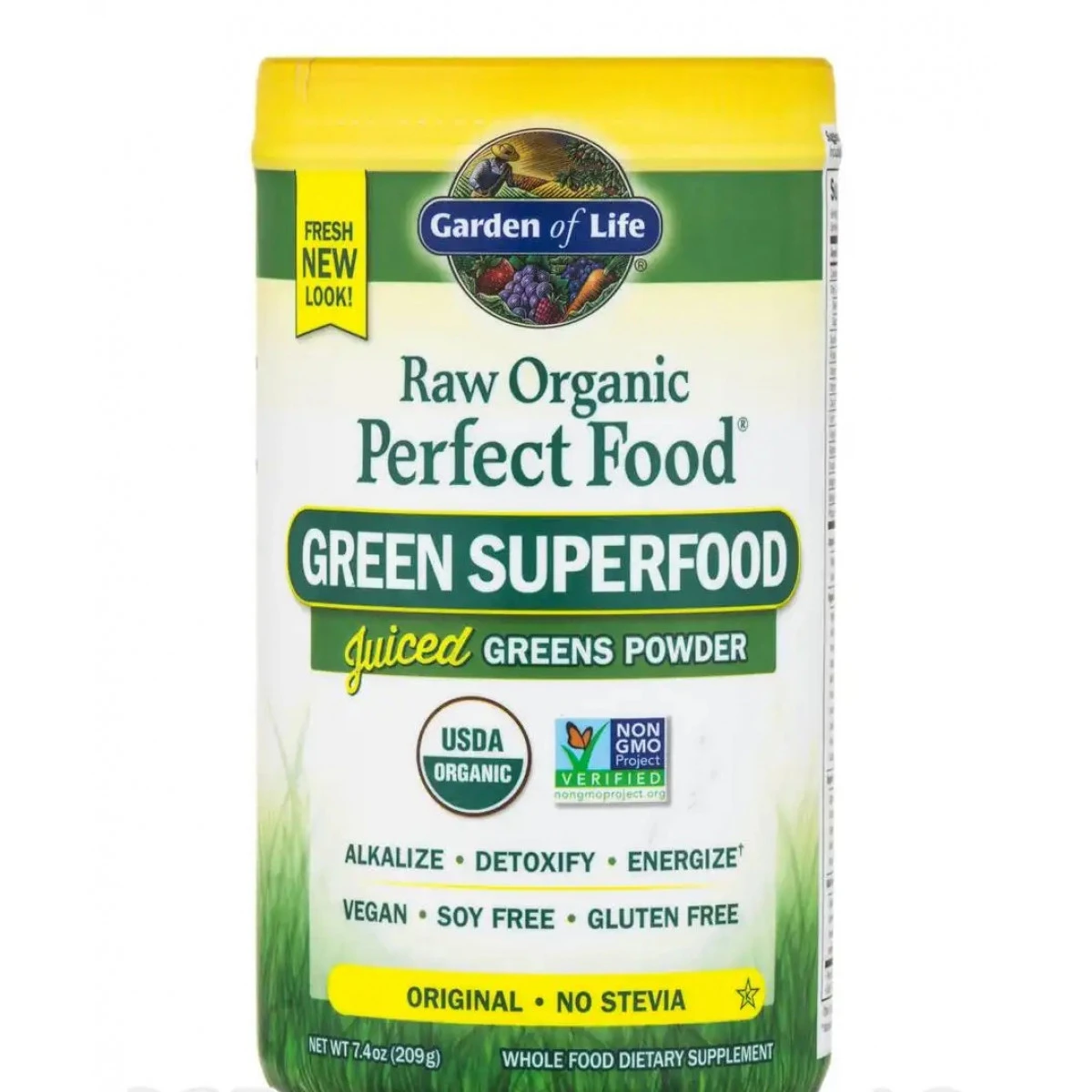 Garden Of Life Raw Organic Perfect Food Green Superfood Juiced Greens Powder, Original Flavor - 7.30 Oz (207 Grams) 1 Garden Of Life Raw Organic Perfect Food Green Superfood Juiced Greens Powder, Original Flavor - 7.30 Oz (207 Grams)