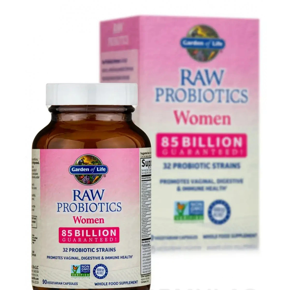Garden Of Life Raw Probiotics Women - 90 Vegetarian Capsules 2 Garden Of Life Raw Probiotics Women - 90 Vegetarian Capsules - Image 2