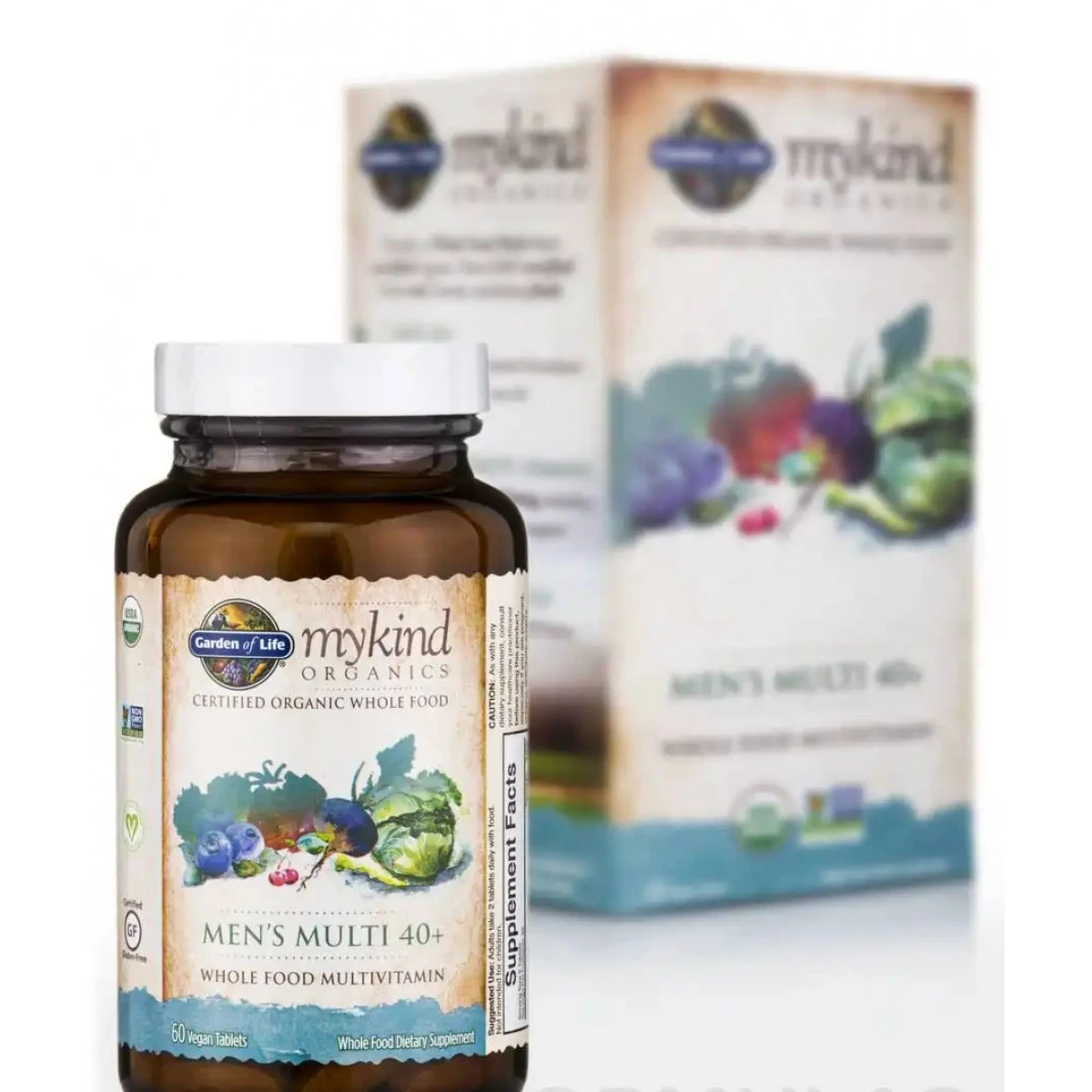 Garden Of Life Mykind Organics Men's Multi 40+ - 60 Vegan Tablets 1 Garden Of Life Mykind Organics Men's Multi 40+ - 60 Vegan Tablets