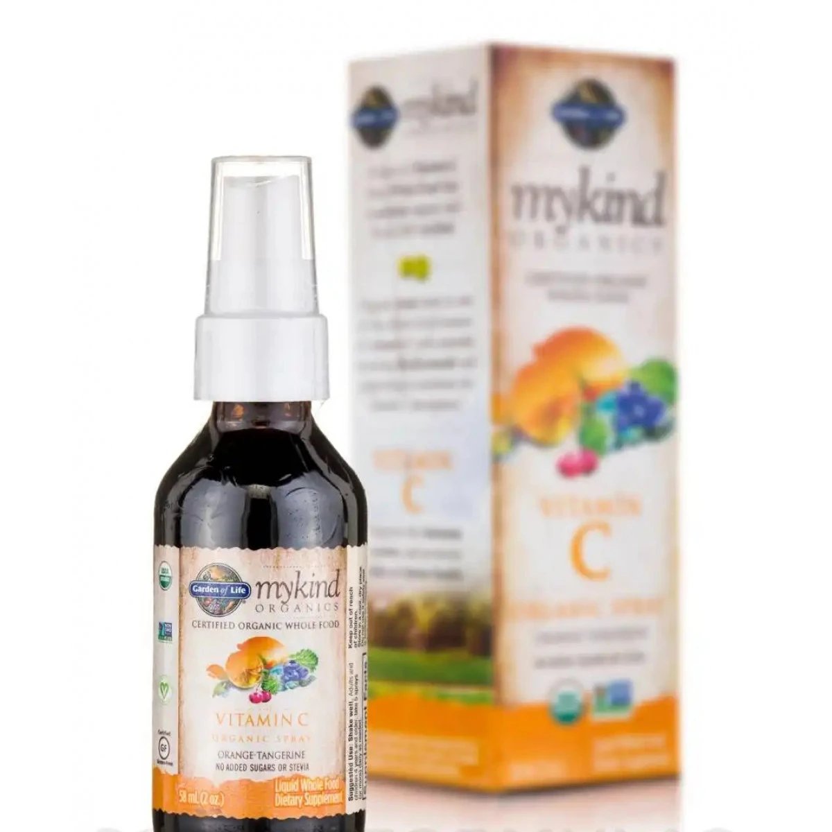 Garden Of Life Mykind Organics Vitamin C Organic Spray, Orange-Tangerine - 2 Oz (58 Ml) 1 Garden Of Life Mykind Organics Vitamin C Organic Spray, Orange-Tangerine - 2 Oz (58 Ml)