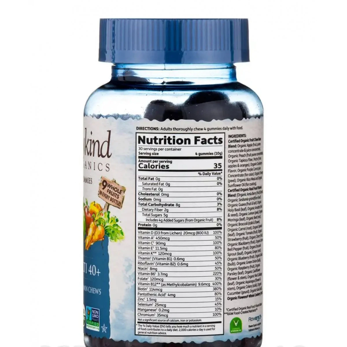 Garden Of Life Mykind Organics Men's 40+ Multi Gummies, Berry Flavor - 120 Vegan Gummies 2 Garden Of Life Mykind Organics Men's 40+ Multi Gummies, Berry Flavor - 120 Vegan Gummies - Image 2
