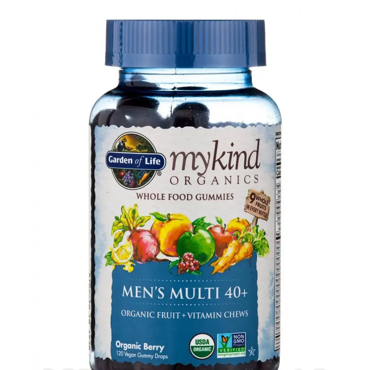 Garden Of Life Mykind Organics Men's 40+ Multi Gummies, Berry Flavor - 120 Vegan Gummies 1 Garden Of Life Mykind Organics Men's 40+ Multi Gummies, Berry Flavor - 120 Vegan Gummies