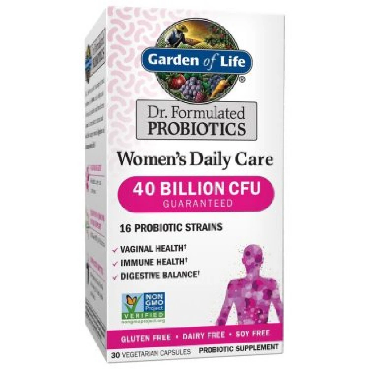 Garden Of Life Women's Probiotic Capsules, 40 Billion CFUs, 30 Ct 1 Garden Of Life Women's Probiotic Capsules, 40 Billion CFUs, 30 Ct