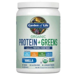 Garden Of Life Organic Protein & Greens Powder, Vanilla, 1.1 Lb