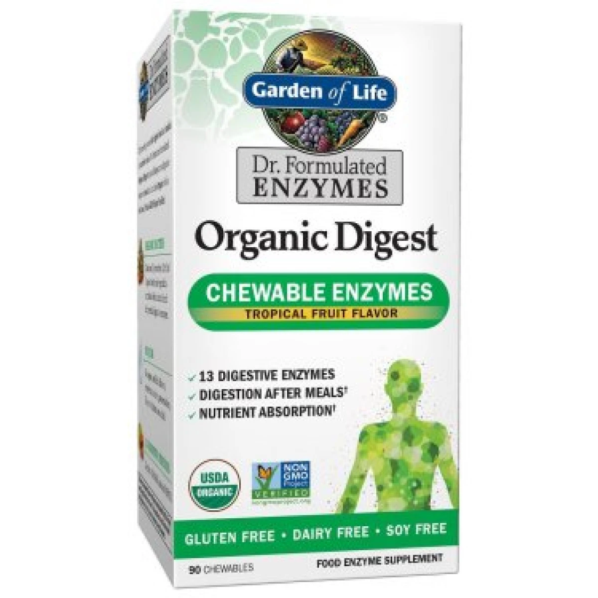 Garden Of Life Dr. Formulated Organic Enyzme Chewables, 90 Ct 1 Garden Of Life Dr. Formulated Organic Enyzme Chewables, 90 Ct