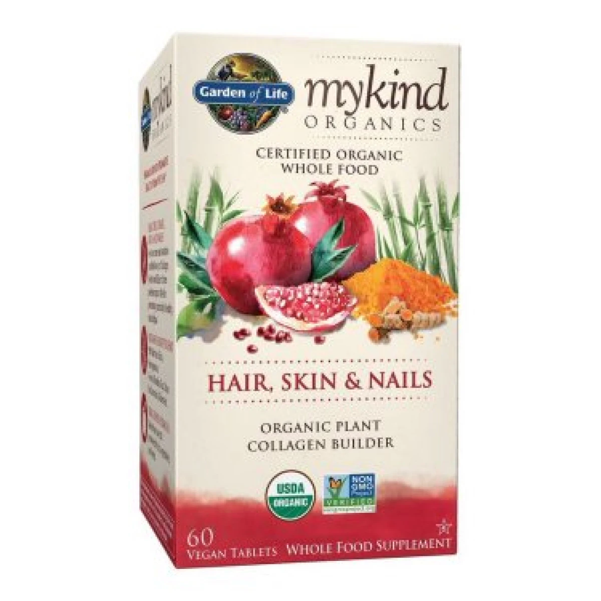 Garden Of Life Mykind Organics Hair, Skin, & Nails Tablets, 60 Ct 1 Garden Of Life Mykind Organics Hair, Skin, & Nails Tablets, 60 Ct