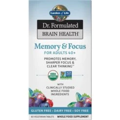 Garden Of Life Brain Health Organic Memory Adults 40 60 Tablets