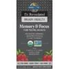 Garden Of Life Brain Health Organic Memory/Focus Young Adults 60 Tablets