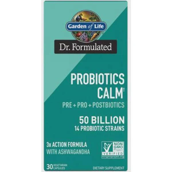 Garden Of Life Dr. Formulated Probiotics Calm Pre + Pro + Postbiotics 30 Pcs 1 Garden Of Life Dr. Formulated Probiotics Calm Pre + Pro + Postbiotics 30 Pcs