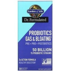 Garden Of Life Dr. Formulated Probiotics Gas And Bloating 50B 30 Capsules